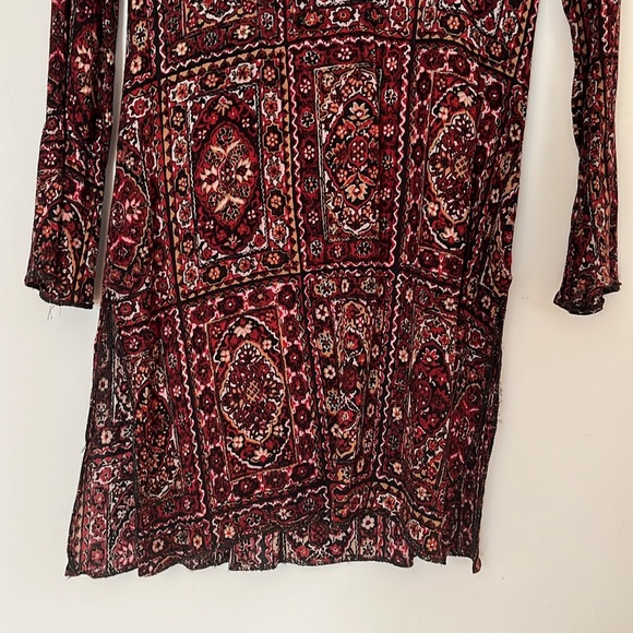 Sandra Angelozzi bohemian casual red dress - Picture 3 of 10